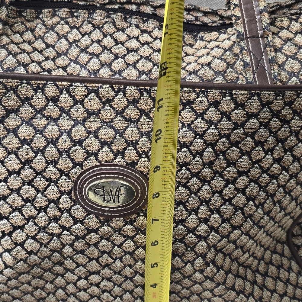 Vintage DVF Tapestry Weekender Tote Bag - Picture 6 of 9